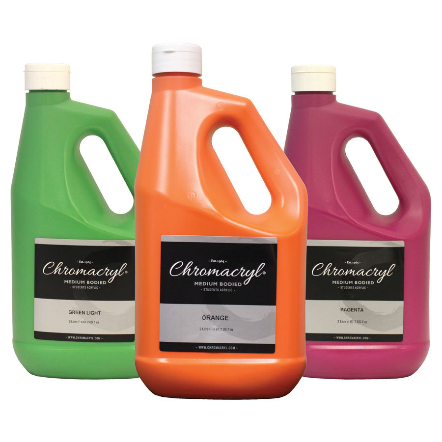 Chromacryl student acrylic paint 2 litre